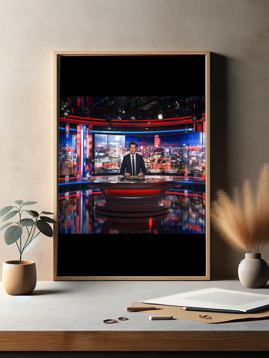 News Anchor Studio — Photography Print. — room view 2