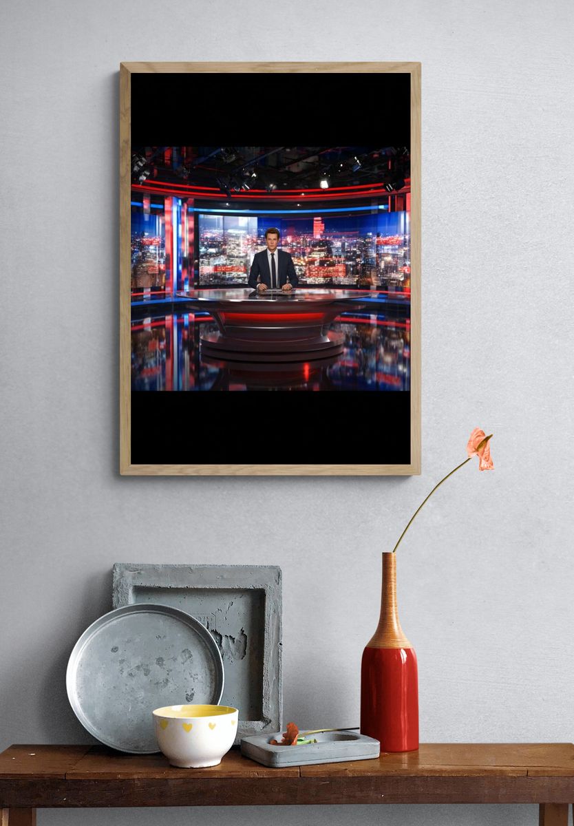 News Anchor Studio — Photography Print. — room view 3