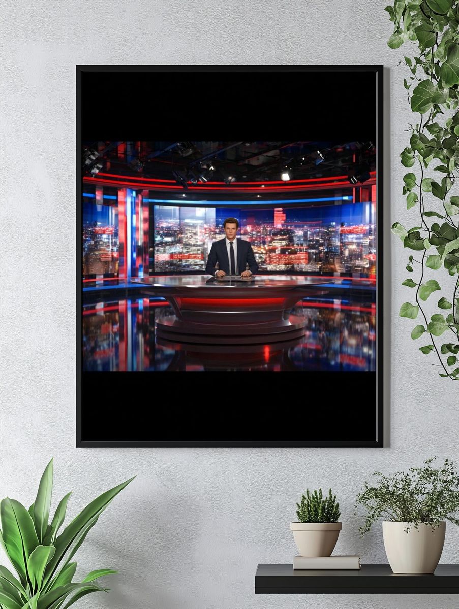 News Anchor Studio — Photography Print. — room view 4