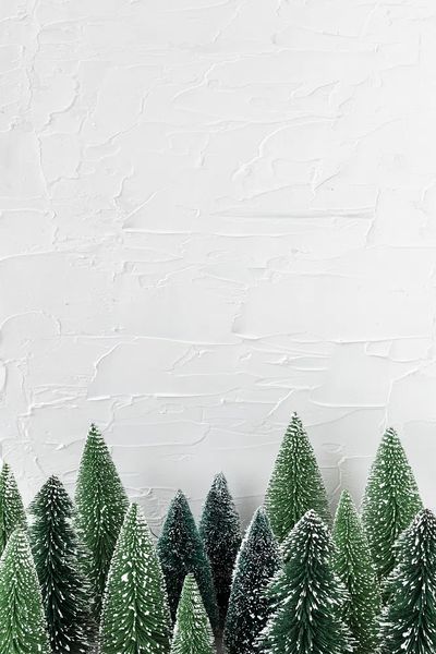 Festive Christmas tree frame design. poster