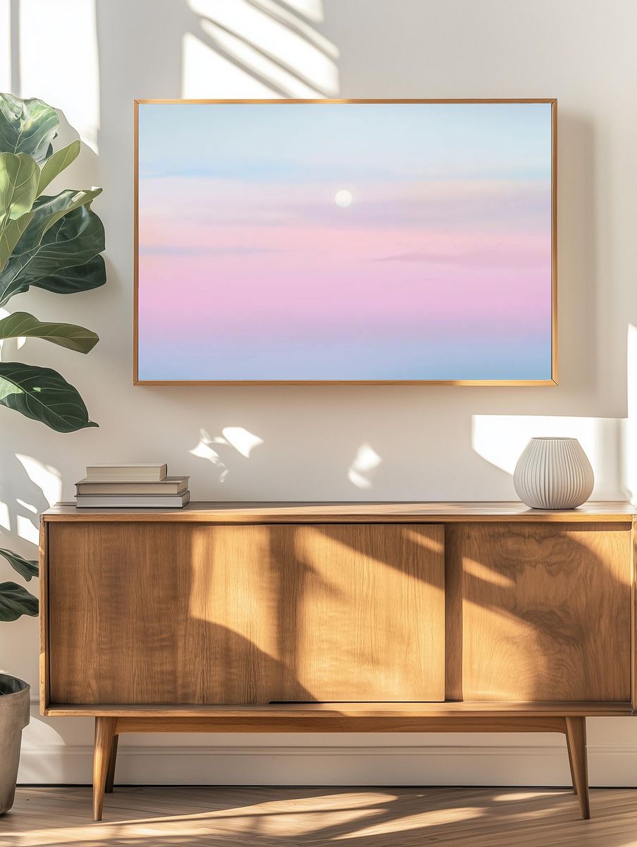 Sunset background on pastel sky. — room view 3