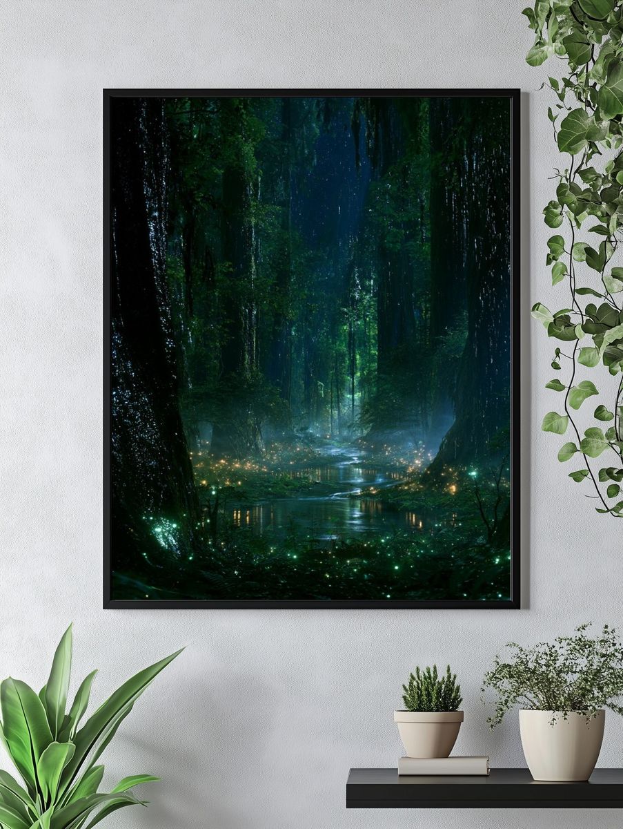 Enchanted Forest Glow Poster. — room view 4