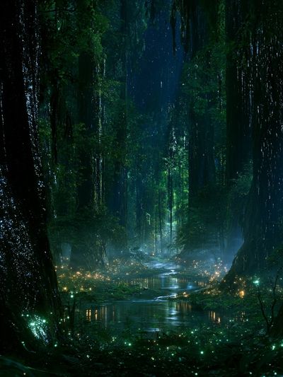 Enchanted Forest Glow Poster.