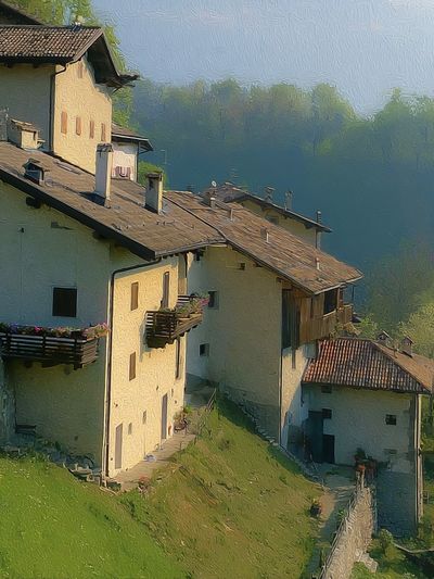 Alpine Village Hillside Poster.