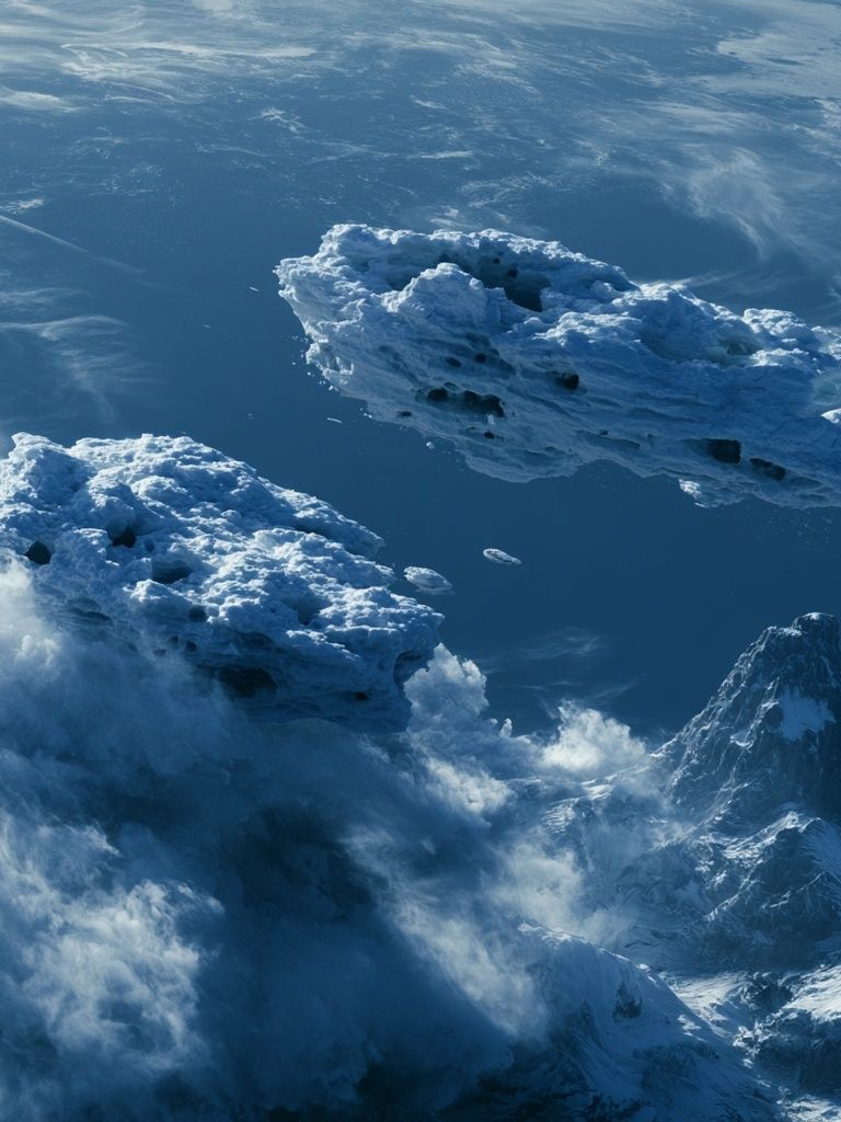 Frozen Mountain Clouds Poster. poster detail