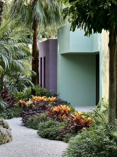 Tropical Garden Path Photography Poster.
