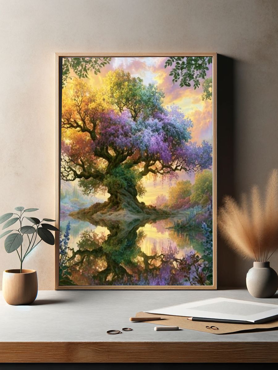Enchanted Blossom Tree Print. — room view 2