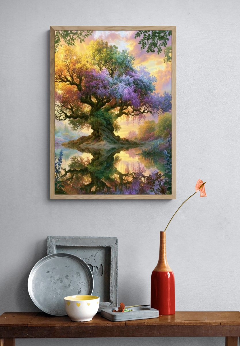 Enchanted Blossom Tree Print. — room view 3