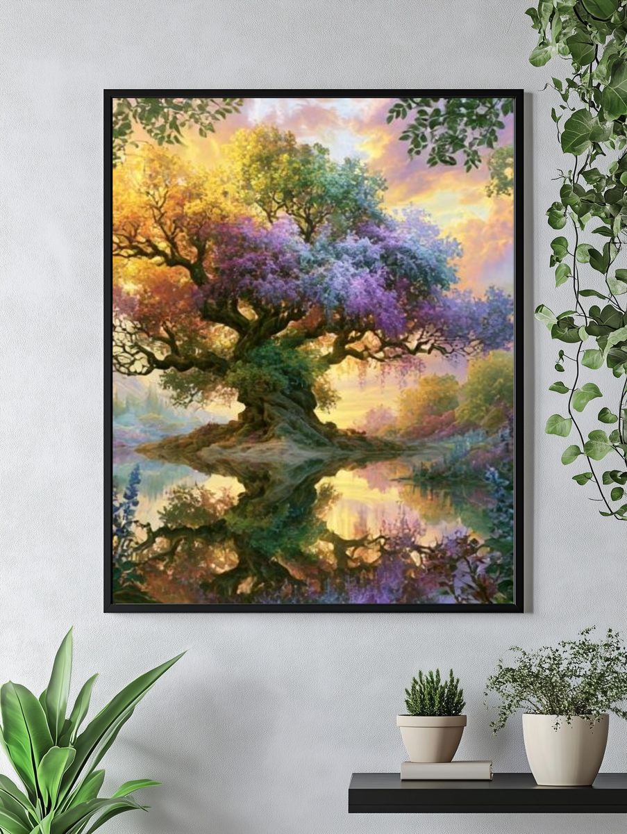 Enchanted Blossom Tree Print. — room view 4