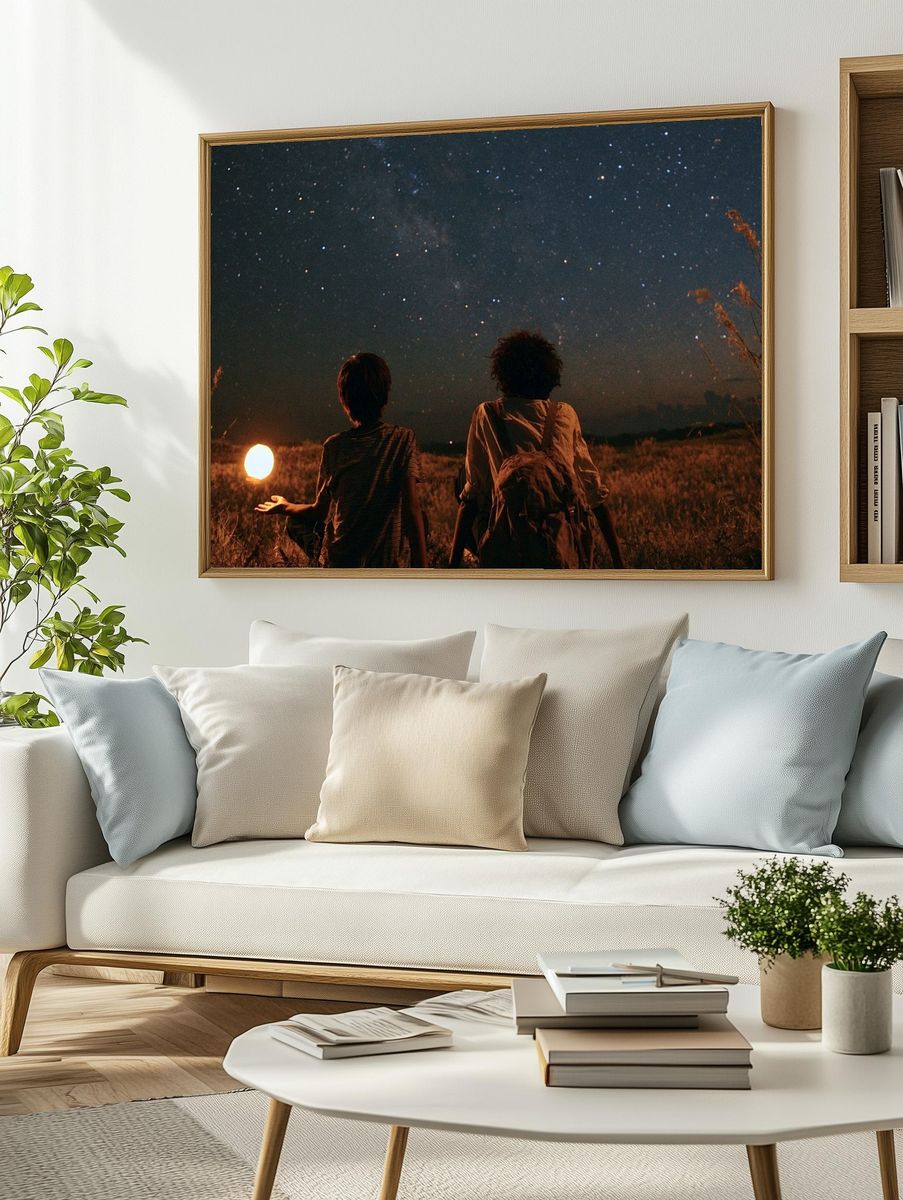 Stargazing Field Night Poster. — room view 2