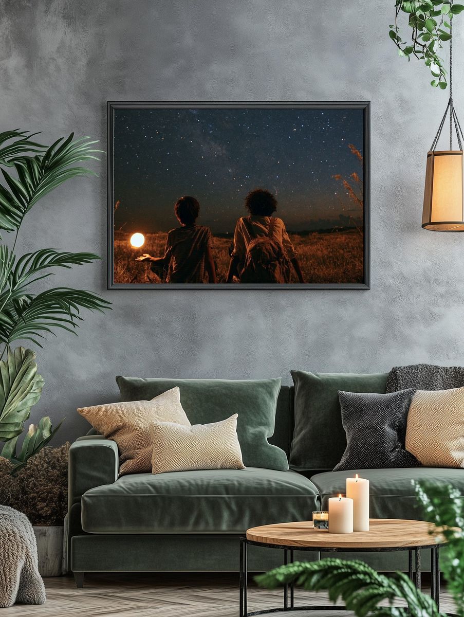 Stargazing Field Night Poster. — room view 4