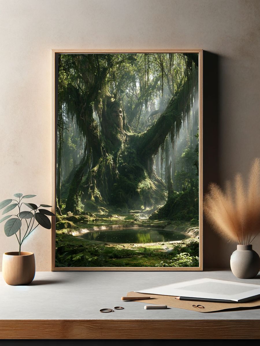 Enchanted Forest Pool Poster. — room view 2