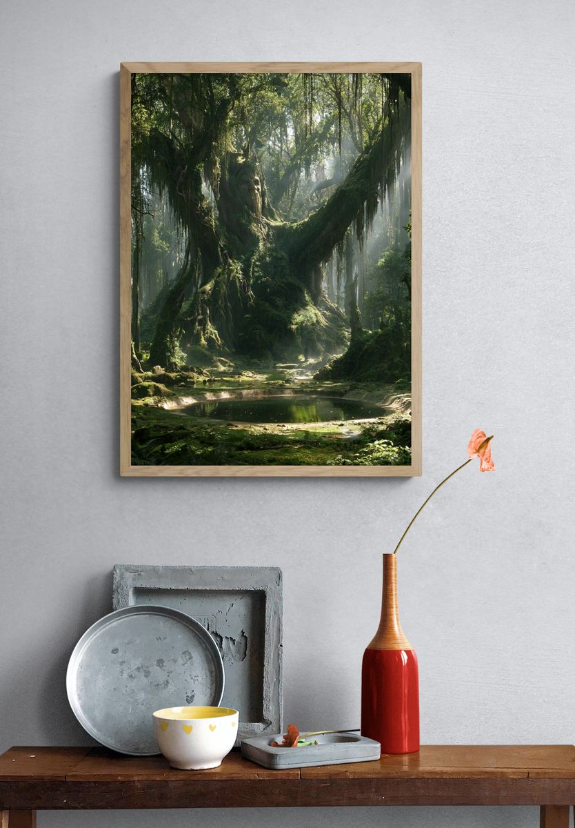 Enchanted Forest Pool Poster. — room view 3