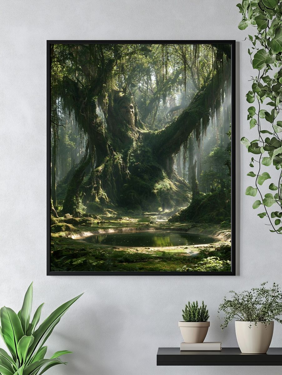 Enchanted Forest Pool Poster. — room view 4