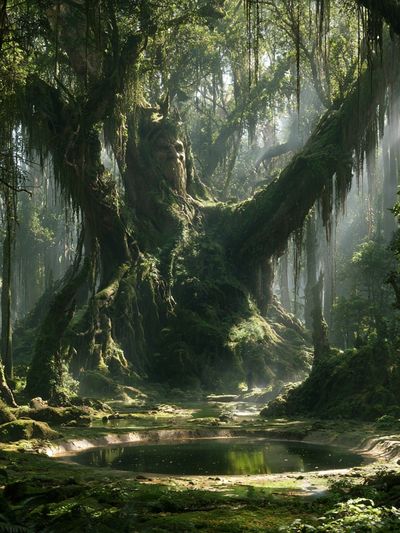 Enchanted Forest Pool Poster.