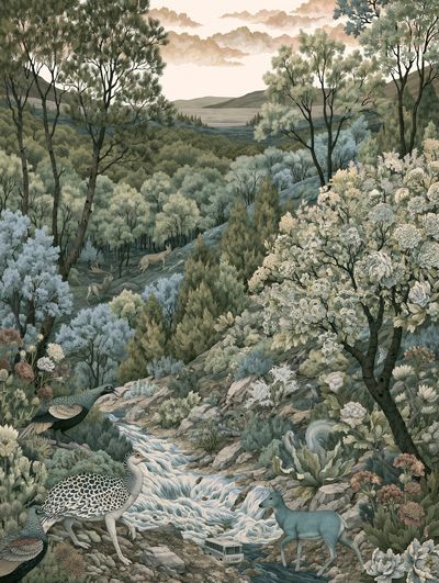 Enchanted Woodland Landscape Print.
