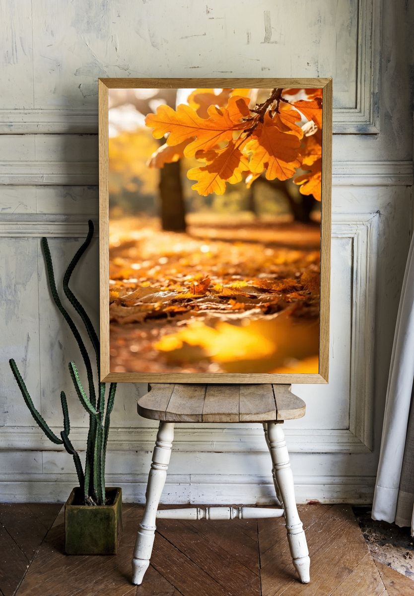 Autumn Leaves — Nature Poster room preview
