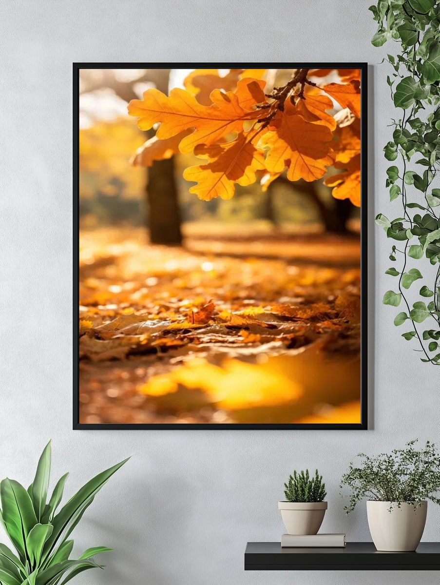 Autumn Leaves — Nature Poster. — room view 4