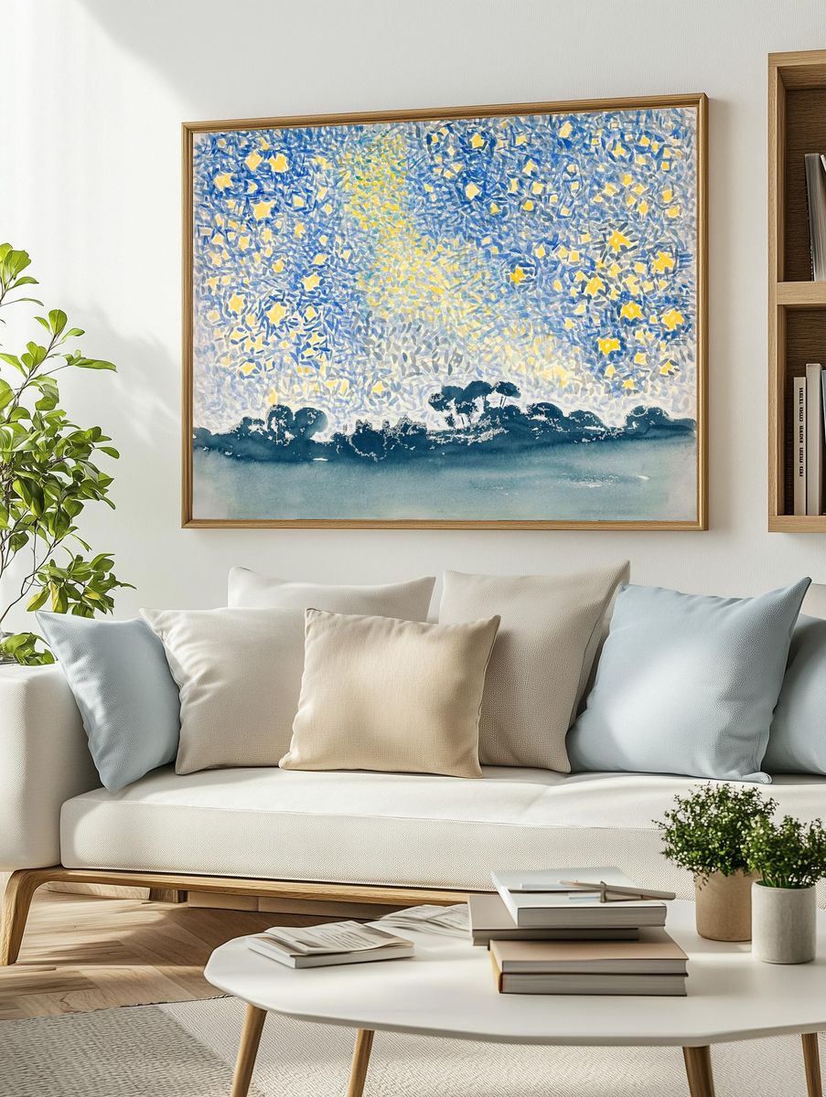 Landscape Stars (1905–1908) painting high. — room view 2