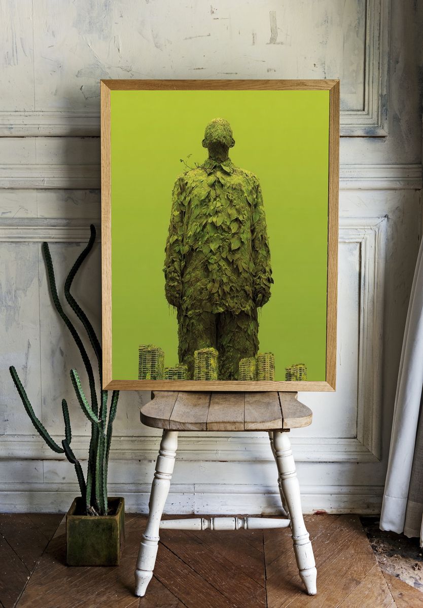 Nature's Embrace — Surreal Art Print. — room view 1