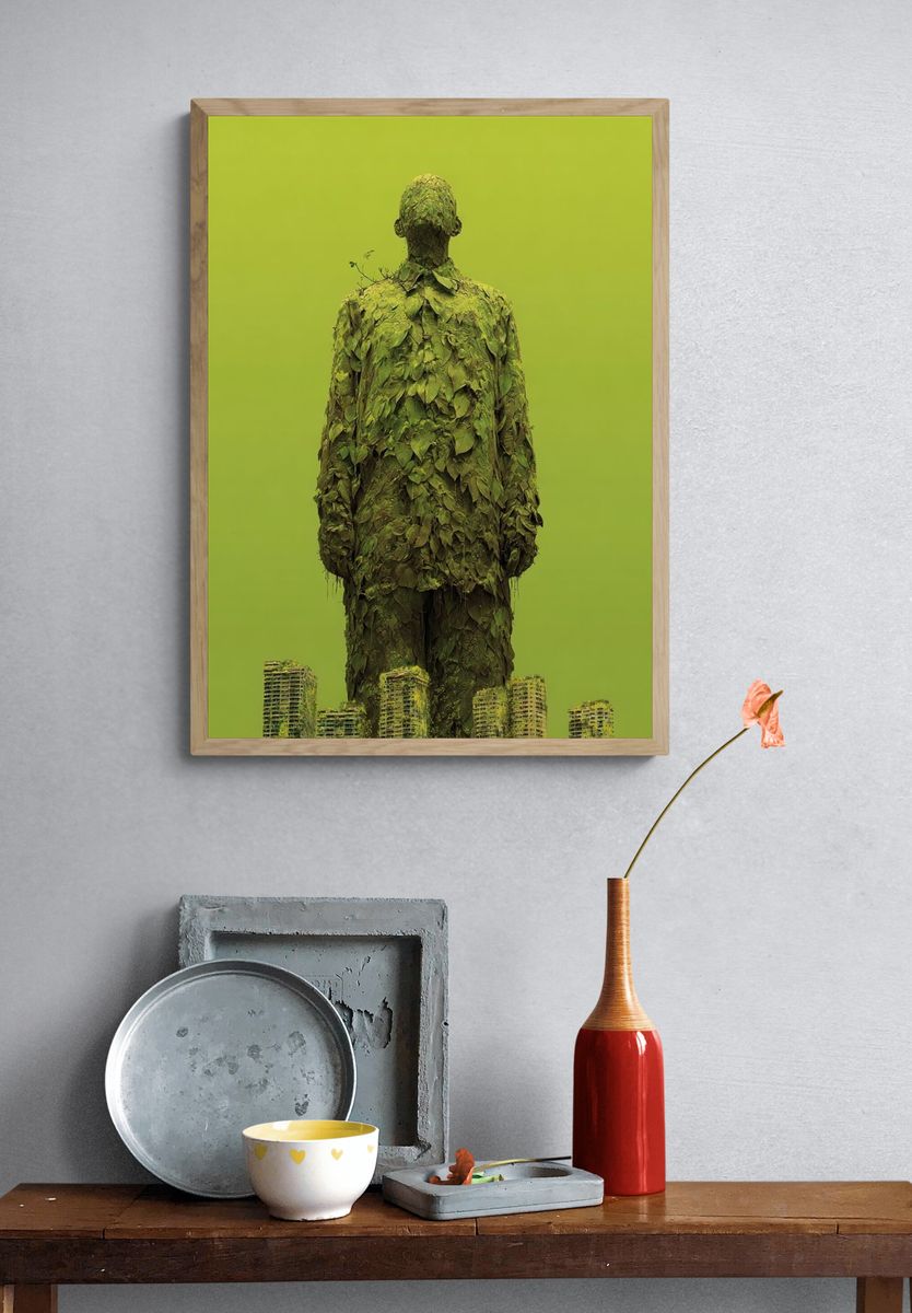 Nature's Embrace — Surreal Art Print. — room view 3