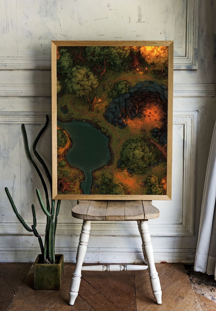 Enchanted Forest Cavern Poster. room preview