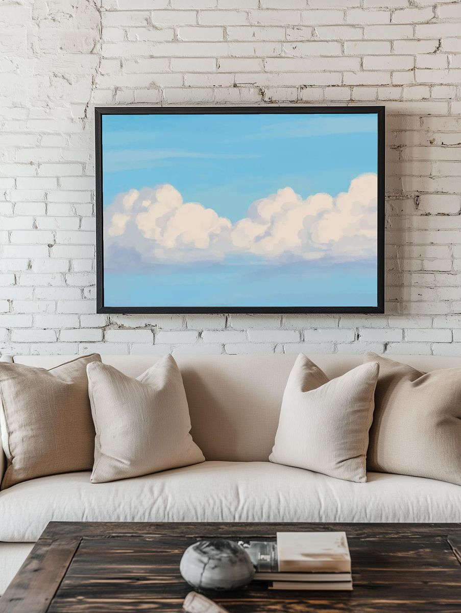 Sky background, minimal nature design. — room view 1