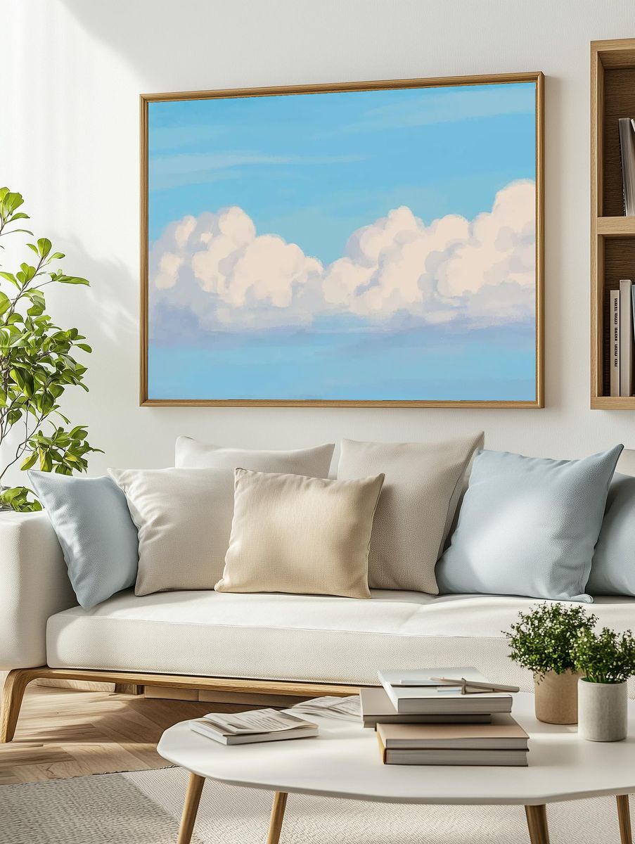 Sky background, minimal nature design. — room view 2