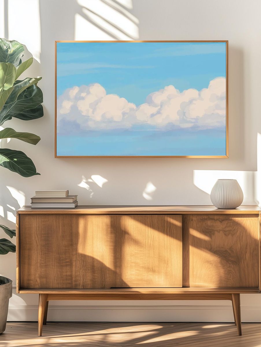 Sky background, minimal nature design. — room view 3