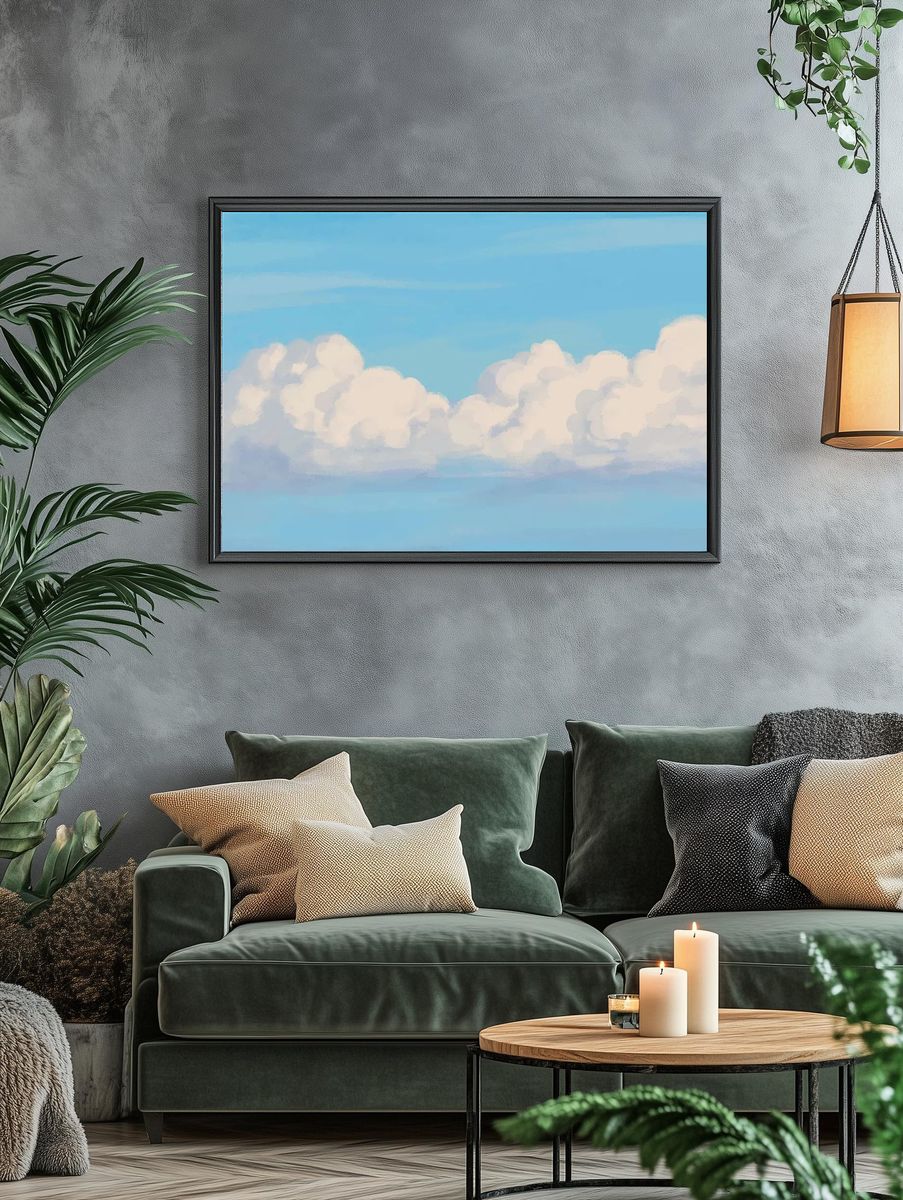 Sky background, minimal nature design. — room view 4