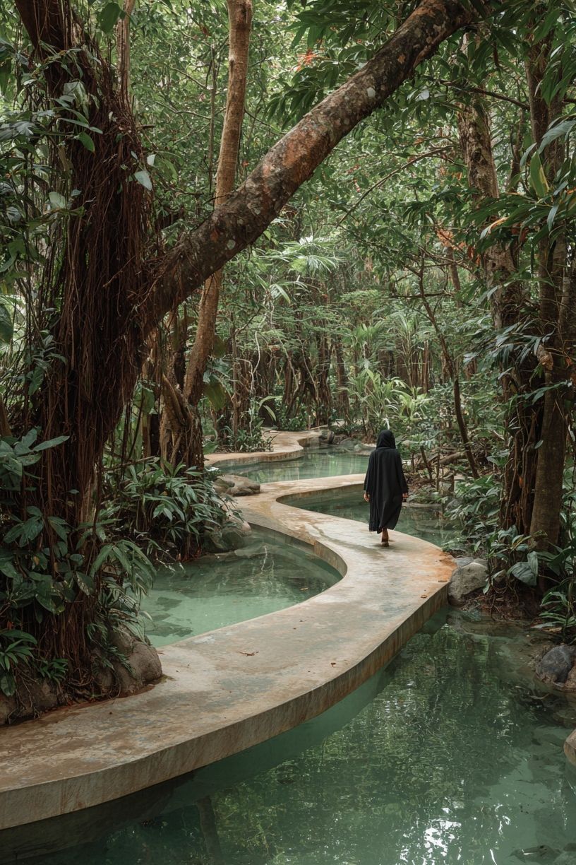 Jungle Pathway Photography Poster. poster detail