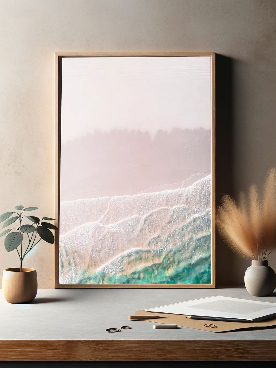 White sand beach mobile phone. — room view 2