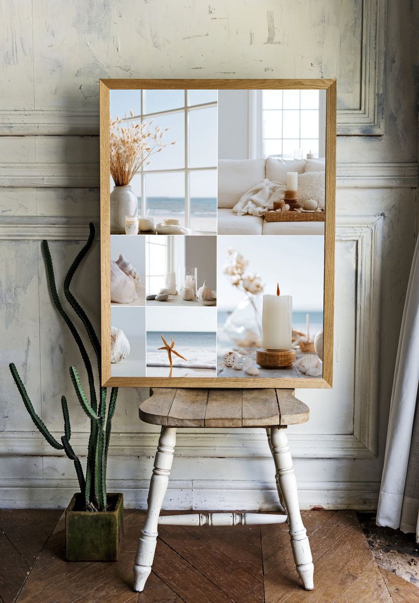 Coastal Shell Still Life Poster. room preview