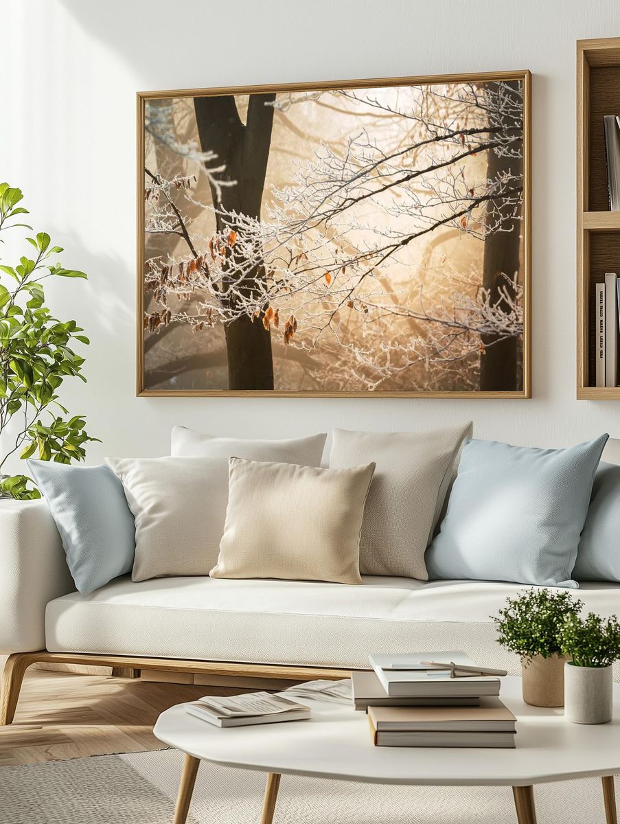 Sun illuminates branches their few. — room view 2