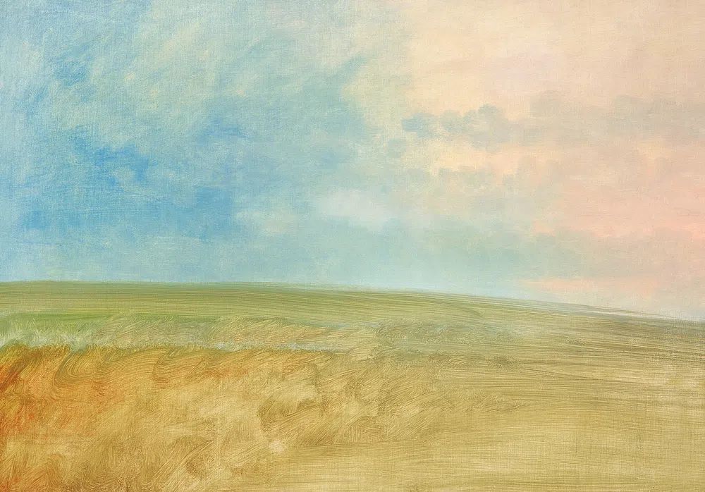Landscape background (1846-1848) aesthetic painting. poster — nature art