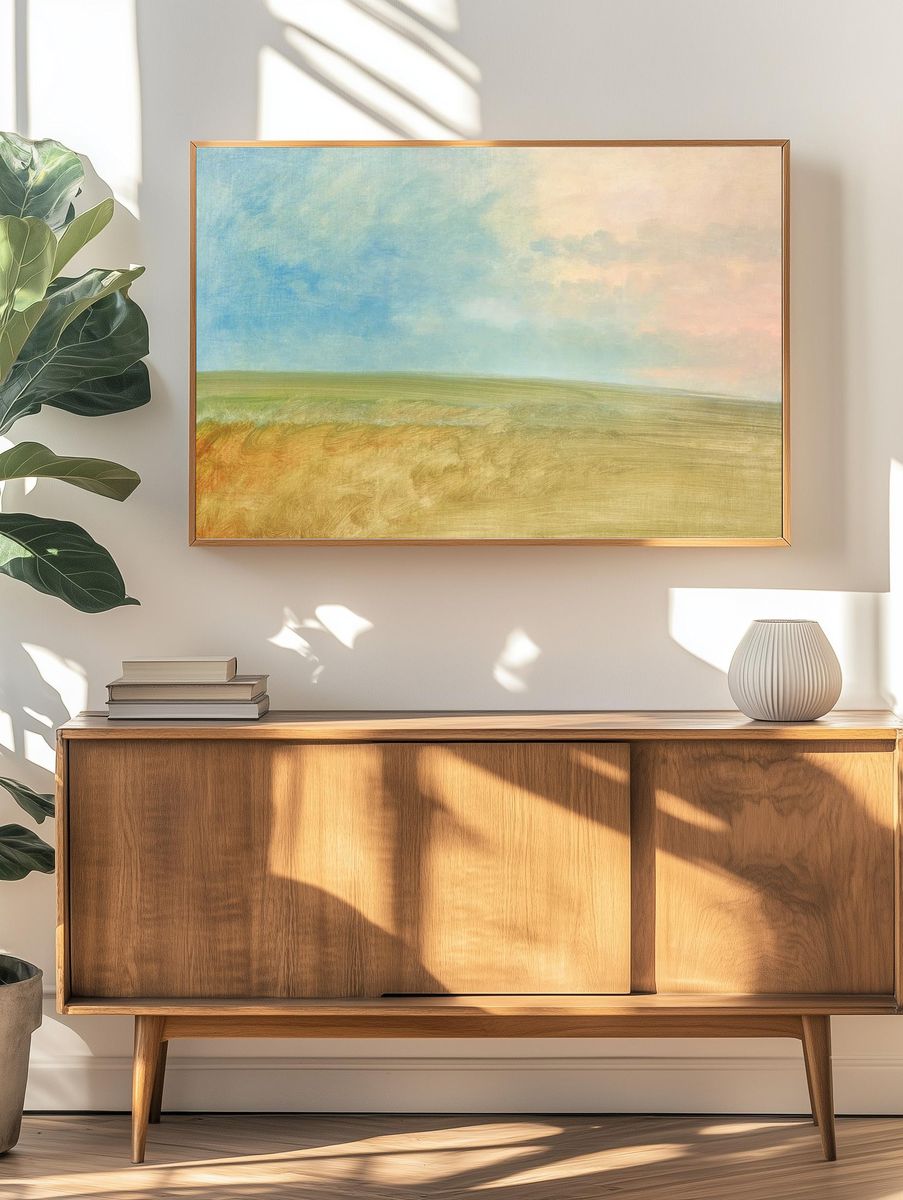 Landscape background (1846-1848) aesthetic painting. — room view 3