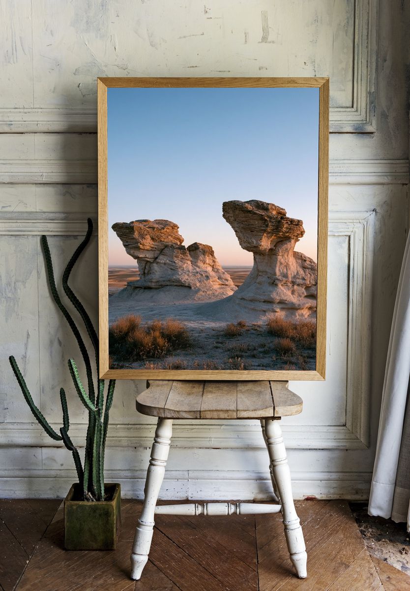Desert Rock Formations Photography Poster. room preview