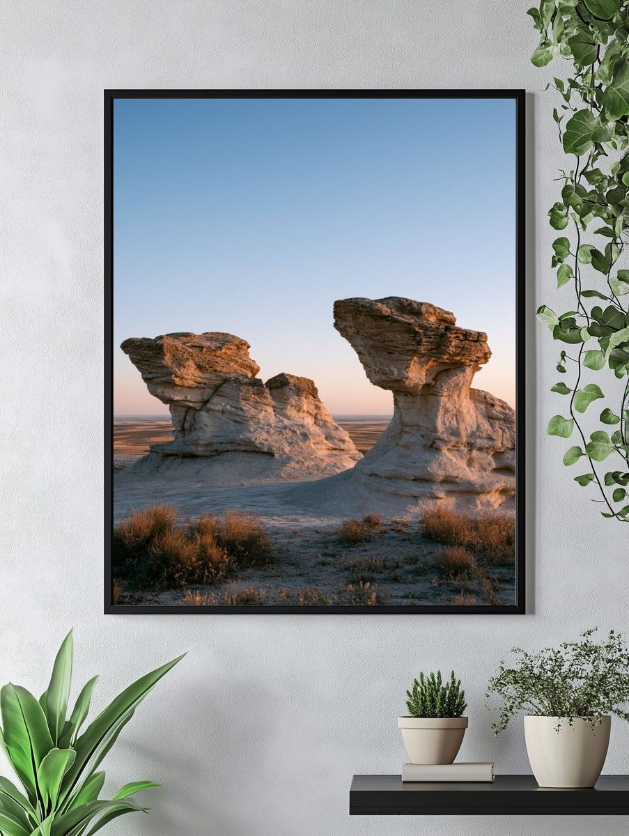 Desert Rock Formations Photography Poster. — room view 4