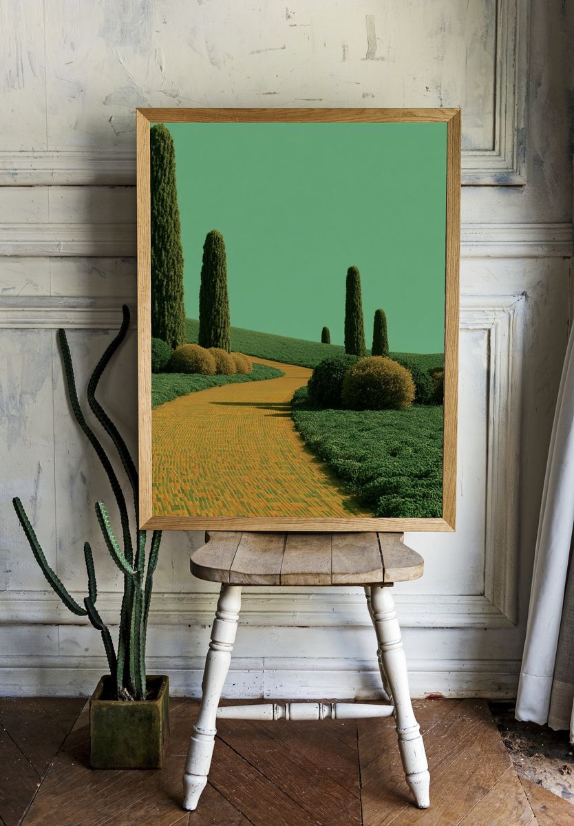Cypress Garden Path Poster. room preview