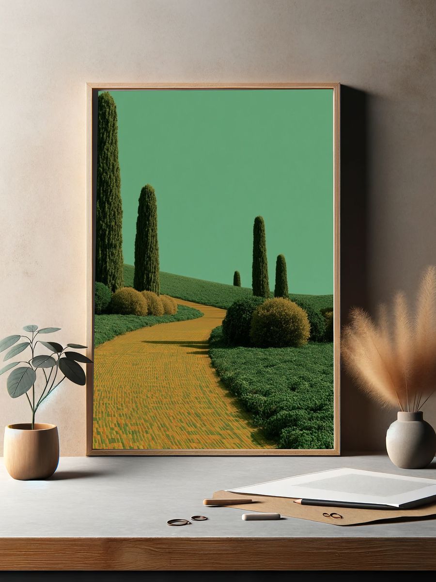 Cypress Garden Path Poster. — room view 2