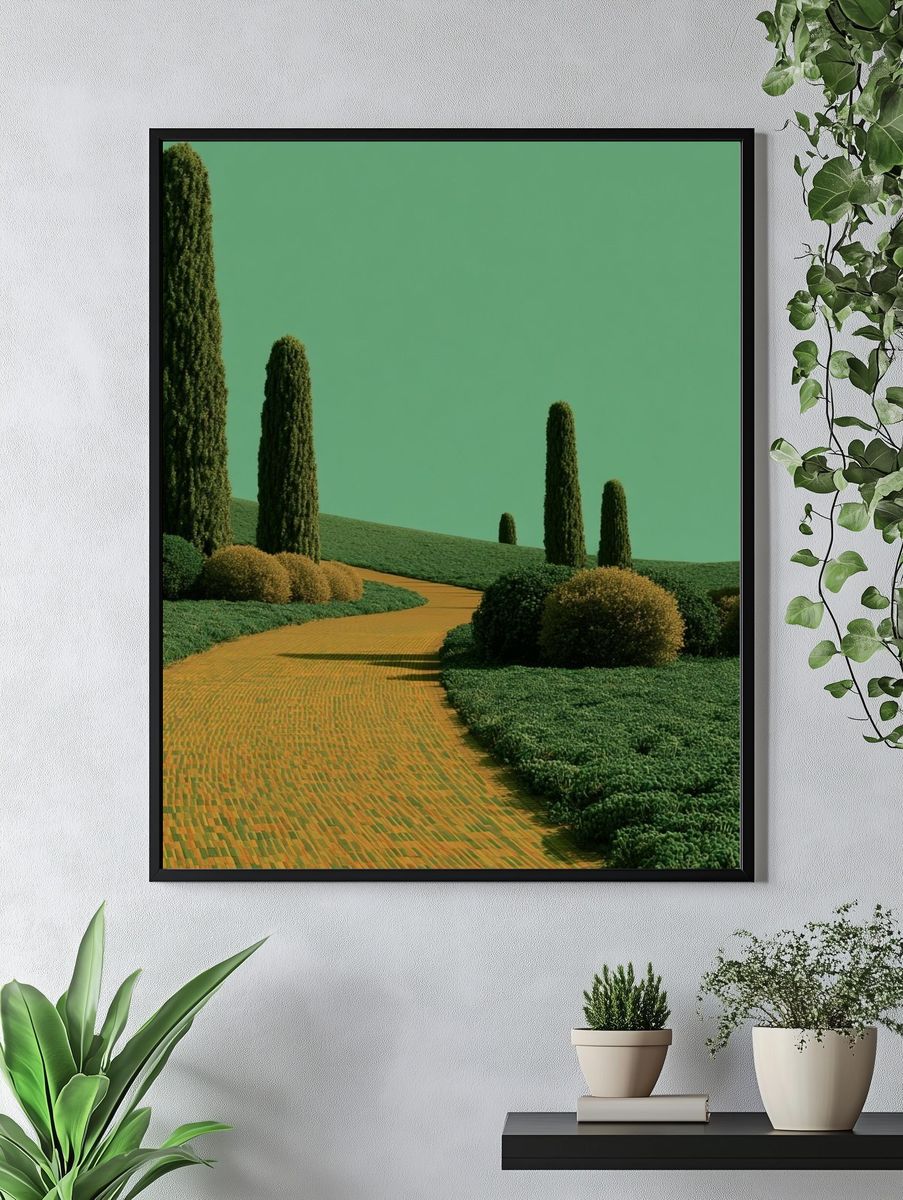 Cypress Garden Path Poster. — room view 4
