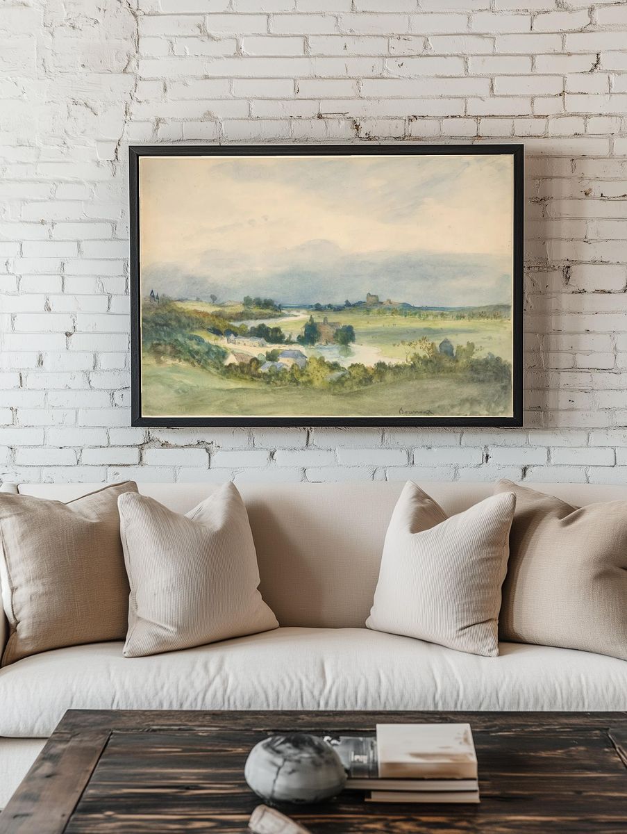 Extensive landscape prospect fortified building room preview