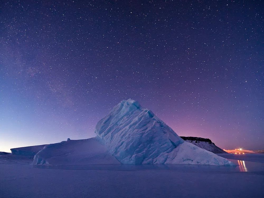 Iceberg North Star Bay, Greenland. poster detail