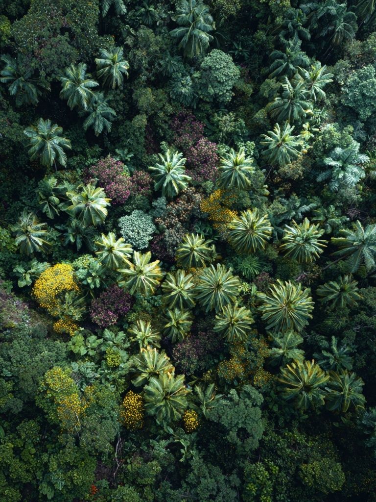 Tropical Canopy Aerial Poster. poster — nature art