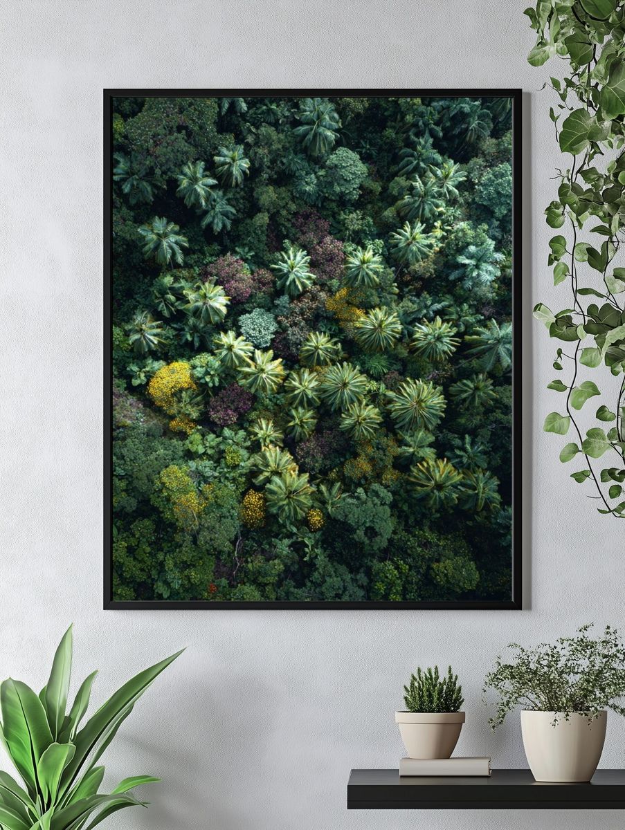 Tropical Canopy Aerial Poster. — room view 4