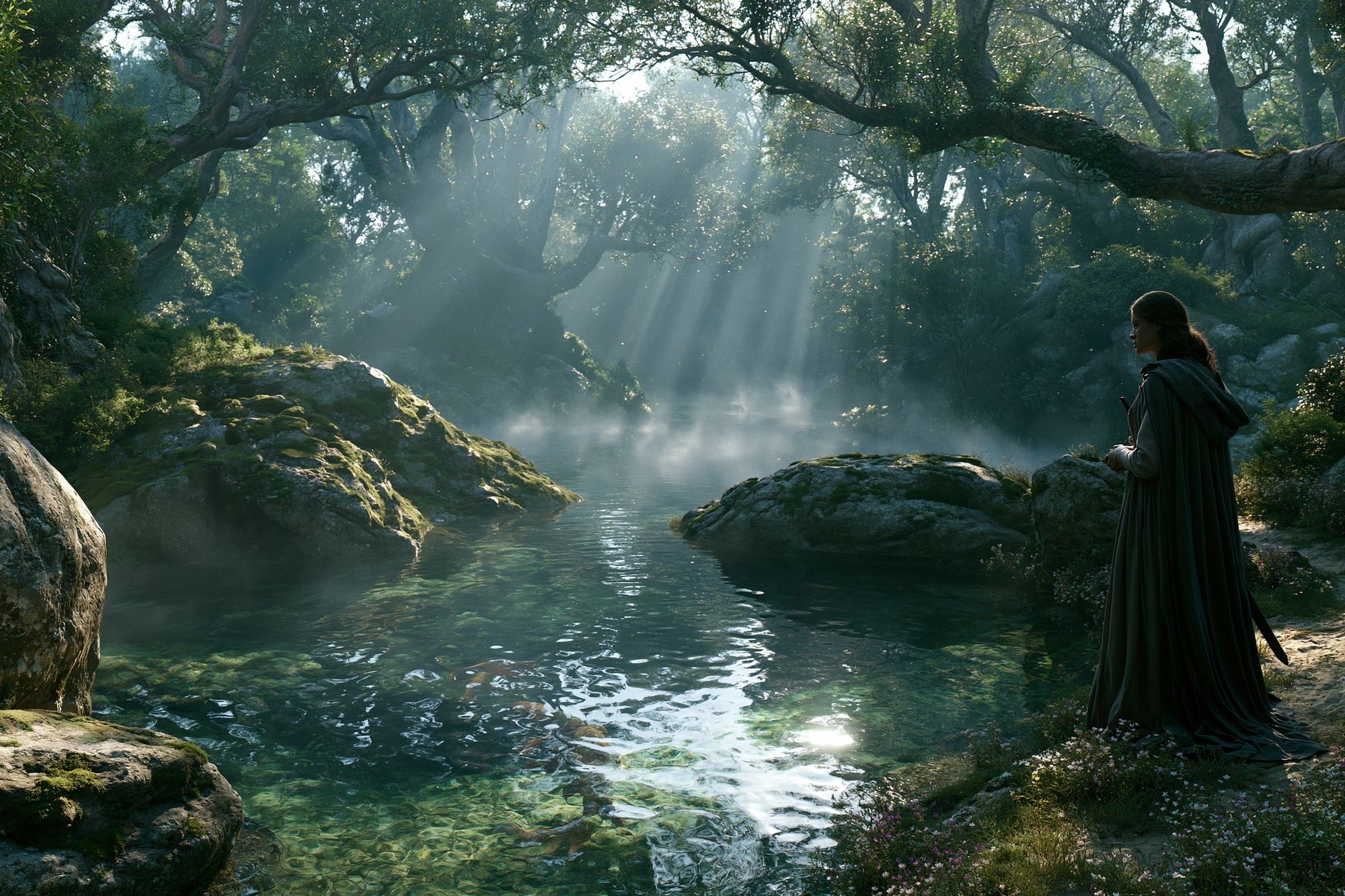 Enchanted Forest River Poster. poster detail