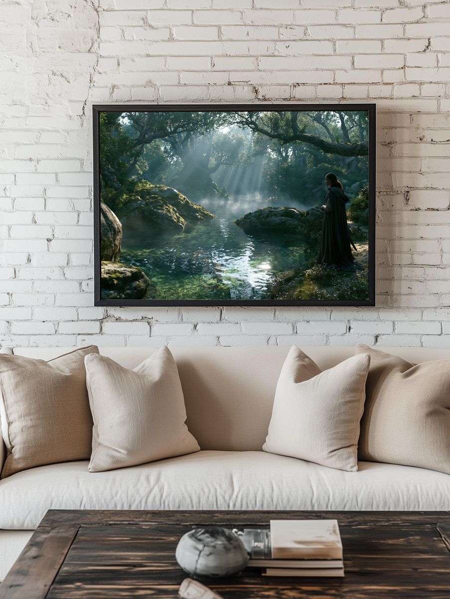 Enchanted Forest River Poster. room preview