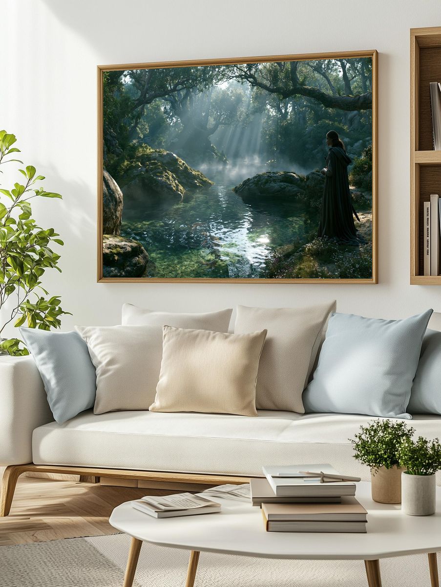 Enchanted Forest River Poster. — room view 2