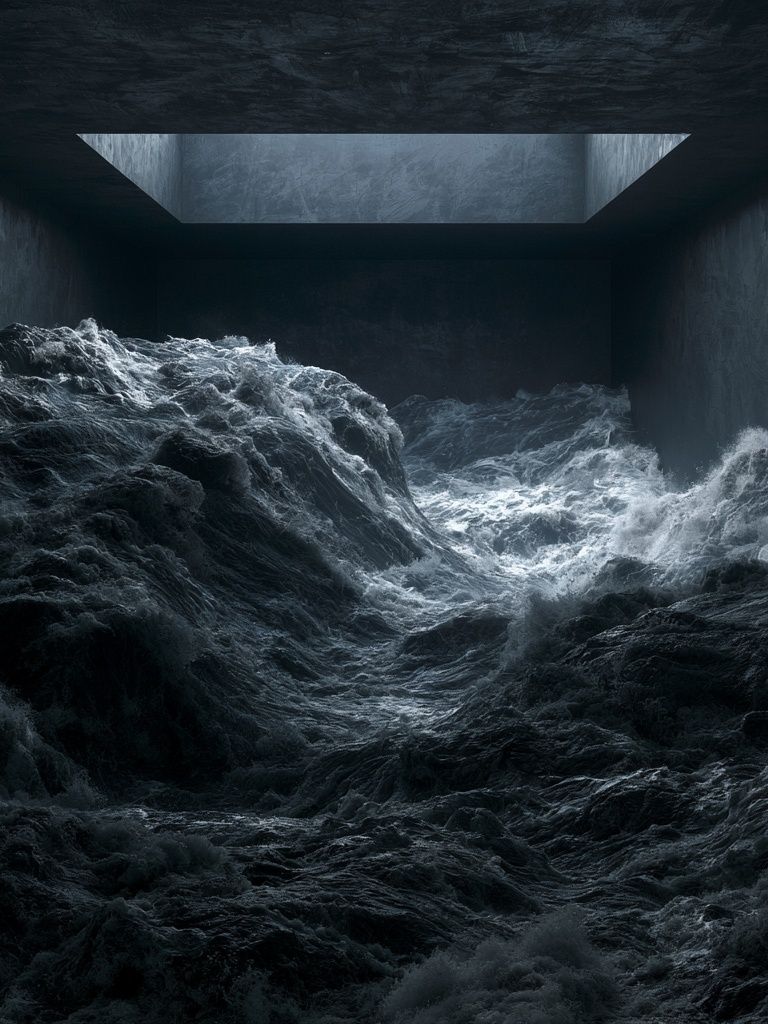 Stormy Ocean Chamber Poster. poster — nature art