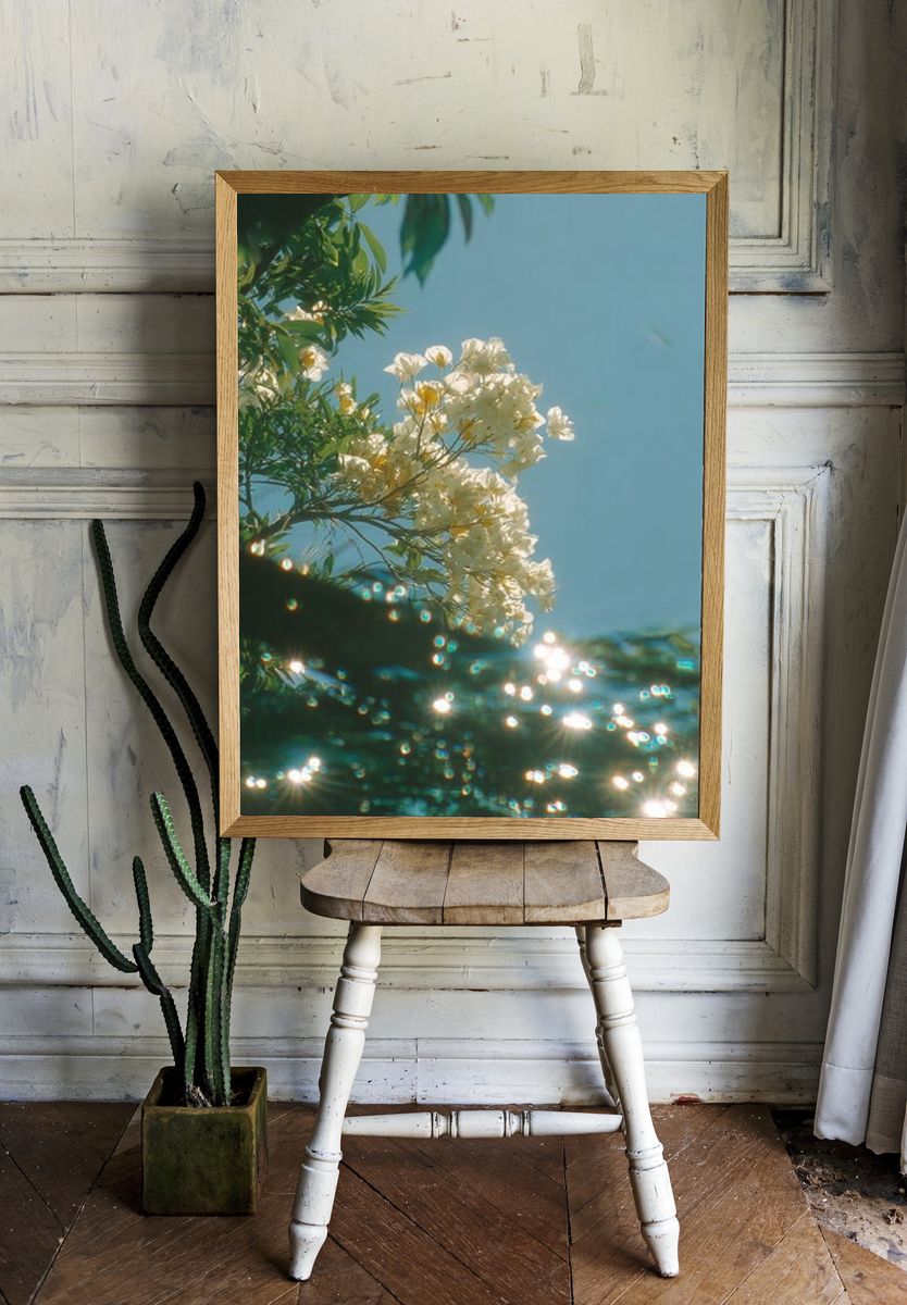 Sunlit Blossoms Nature Print. room preview